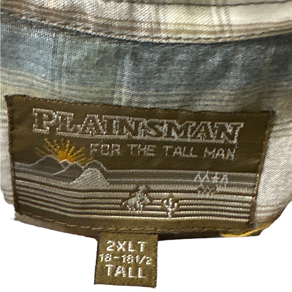 Plainsman Pearl Snap Long Sleeve 2XLT Excellent 18-18.5‎ - Picture 3 of 3